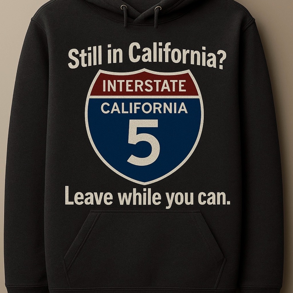 Black Interstate Graphic Hoodie